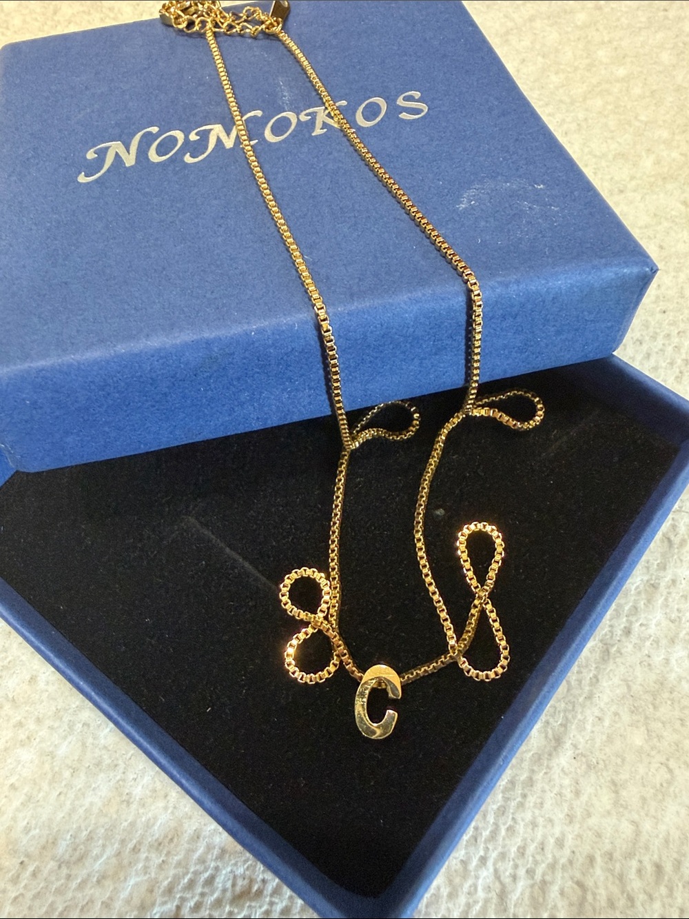 Gold Letter 'C' Pendant Necklace - Women's Jewelry